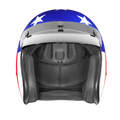 Daytona Cruiser Open Face Motorcycle Helmet - Visor & Graphics - Captain America | DOT Approved