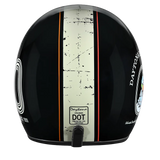 Daytona Cruiser Open Face Motorcycle Helmet - Visor & Graphics - Daytona 30th | DOT Approved