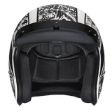 Daytona Cruiser Open Face Motorcycle Helmet - Visor & Graphics - Graffiti | DOT Approved