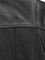 Roughneck jacket – cowhide leather shoulder and chest yoke detail
