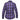 Derringer Womens Black and Purple Flannel Shirt in black flannel, a ladies flannel — view 2 of 3