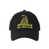 Don't Tread On Me Black Gadsden Snake Cap - Legendary USA