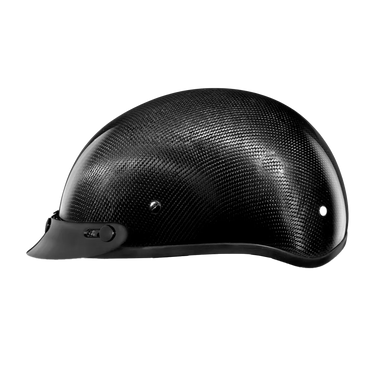 D.O.T. Daytona Skull Cap Grey Carbon Fiber in grey, a daytona skull cap - carbon fiber — view 4 of 10