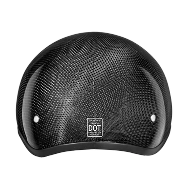 D.O.T. Daytona Skull Cap W/O Visor Grey Carbon Fiber in grey, a daytona skull cap - carbon fiber — view 3 of 10