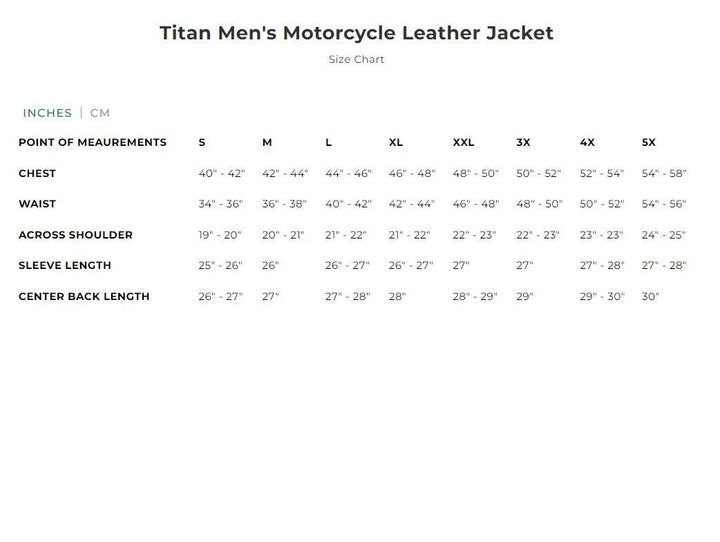 First Mfg Titan Men's Motorcycle Leather Jacket - Legendary USA