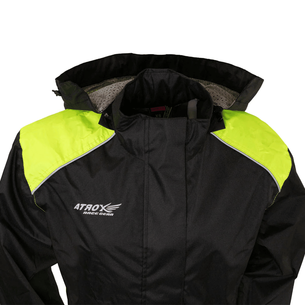 First Mfg Women's Motorcycle Rain Suit - Neon Green - Legendary USA