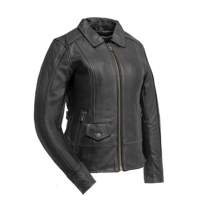 Free Spirit - Women's Motorcycle Leather Jacket - Legendary USA