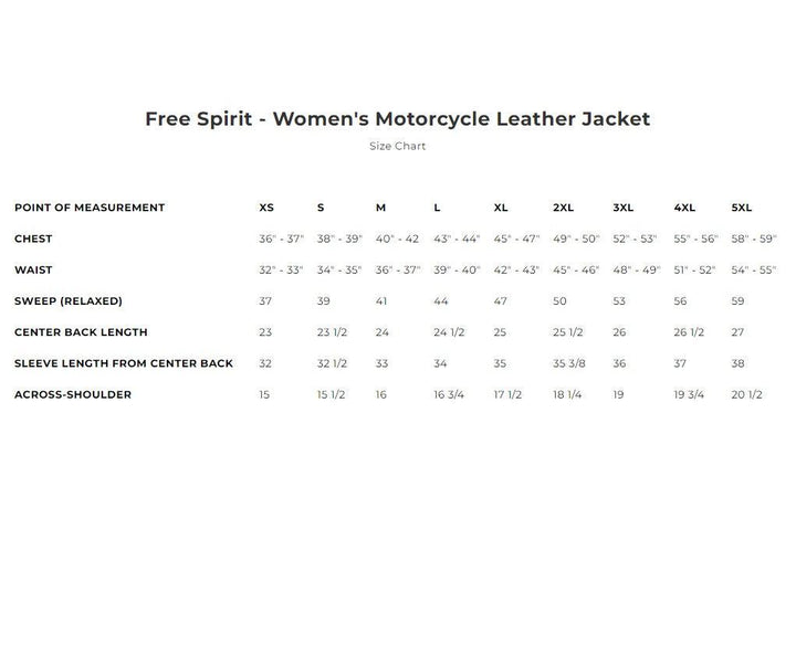 Free Spirit - Women's Motorcycle Leather Jacket - Legendary USA