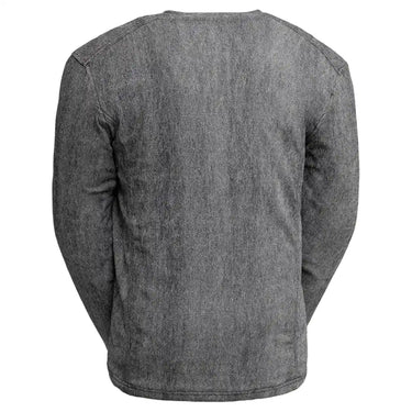 Gator Skin long sleeve base layer Henley gray back view