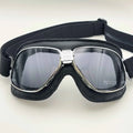 Final Sale: Nannini Rider Motorcycle Goggles – Chrome/Black with Silver Mirror Lens