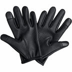 Palm view of the Haymakers Super Welted Deerskin Gloves showing grip and reinforcement made in USA