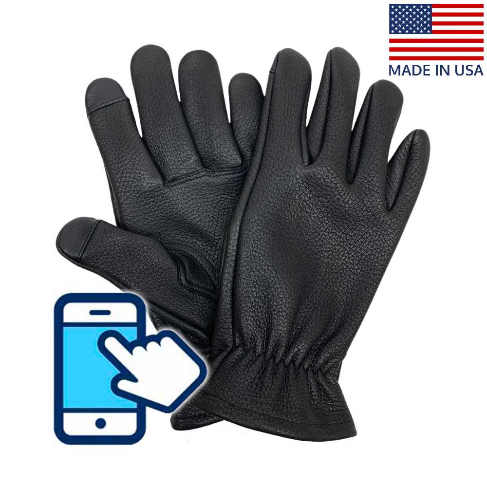 Legendary Mens Deerskin Classic Touchscreen Gloves