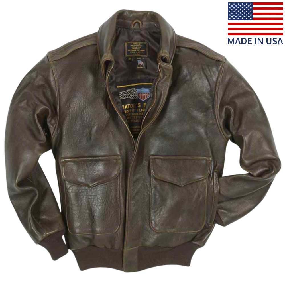 Air Force A-2 Leather Flight Jackets | USAF Bomber Jackets – Legendary USA