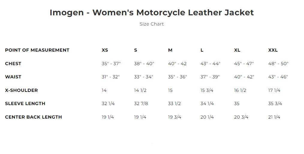 Imogen Motorcycle Leather Jacket by First MFG - Legendary USA