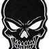 Large 11" Black Skull Patch - Legendary USA