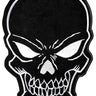 Large 11" Black Skull Patch - Legendary USA