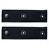 Leather vest extenders pair made in USA for motorcycle vests with snap button closure