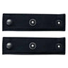 Leather vest extenders pair made in USA for motorcycle vests with snap button closure