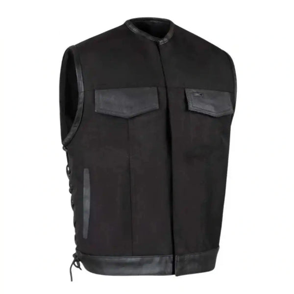Legendary Black Jack Lightweight Cordura Motorcycle Vest