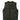 Front view of Legendary Brotherhood men's leather motorcycle vest with snap front and concealed pockets, Made in USA
