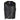 Legendary Dixon men's leather motorcycle vest front view with snap button closure, made in USA