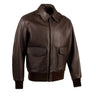 Legendary Fighting Falcon Men's A-2 Flight Jacket front view – Made in USA