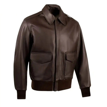 Legendary Fighting Falcon Men's A-2 Leather Flight Jacket