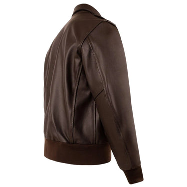 Legendary Fighting Falcon Men's A-2 Flight Jacket right side view – Made in USA