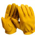 Legendary Gold Deerskin Leather Short Wrist Motorcycle Gloves Made in USA worn while riding motorcycle