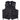 Front view of the Legendary Gunslinger leather motorcycle vest with braided accents, side lacing, and snap buttons