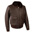 Legendary Hellcat Men's G-1 Leather Flight Jacket w/Side Entry
