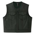 Legendary LowLife Leather Cropped Fitted Club Style Motorcycle Vest