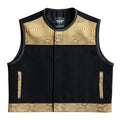 Legendary LowLife NCP American Python & Canvas Fitted Club Style Motorcycle Vest