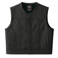 Legendary LowLife NCP Perforated Leather Cropped Fitted Club Style Motorcycle Vest