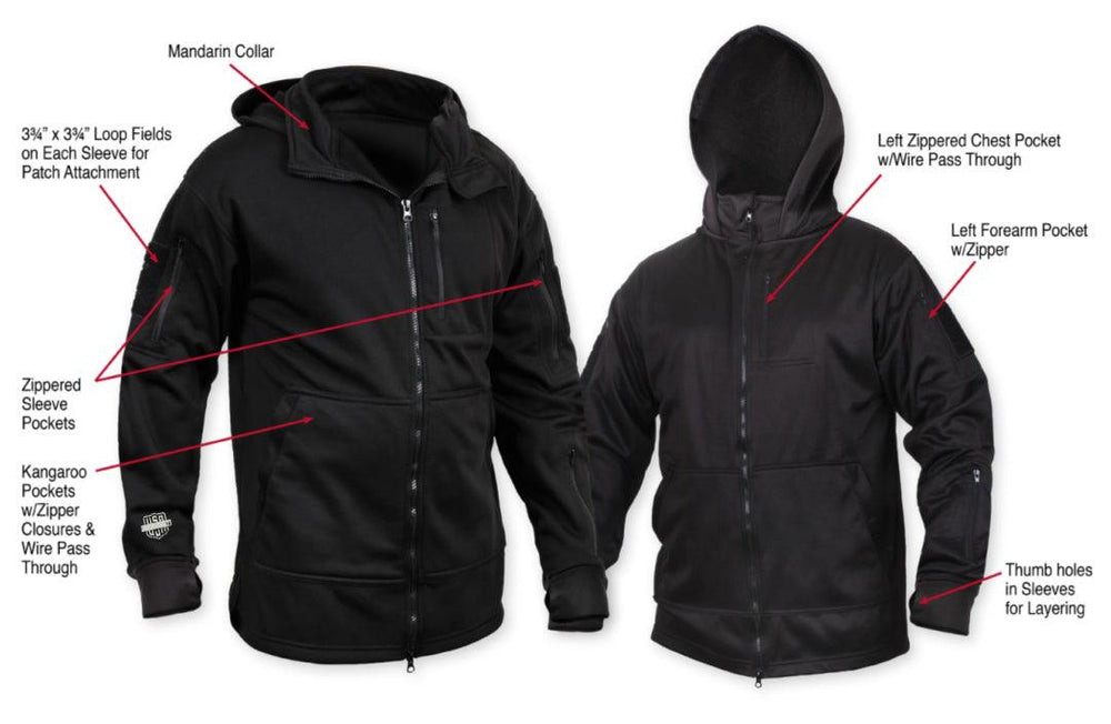 Legendary 'Motorcycle Zip Up Tactical Hoodie' - Legendary USA