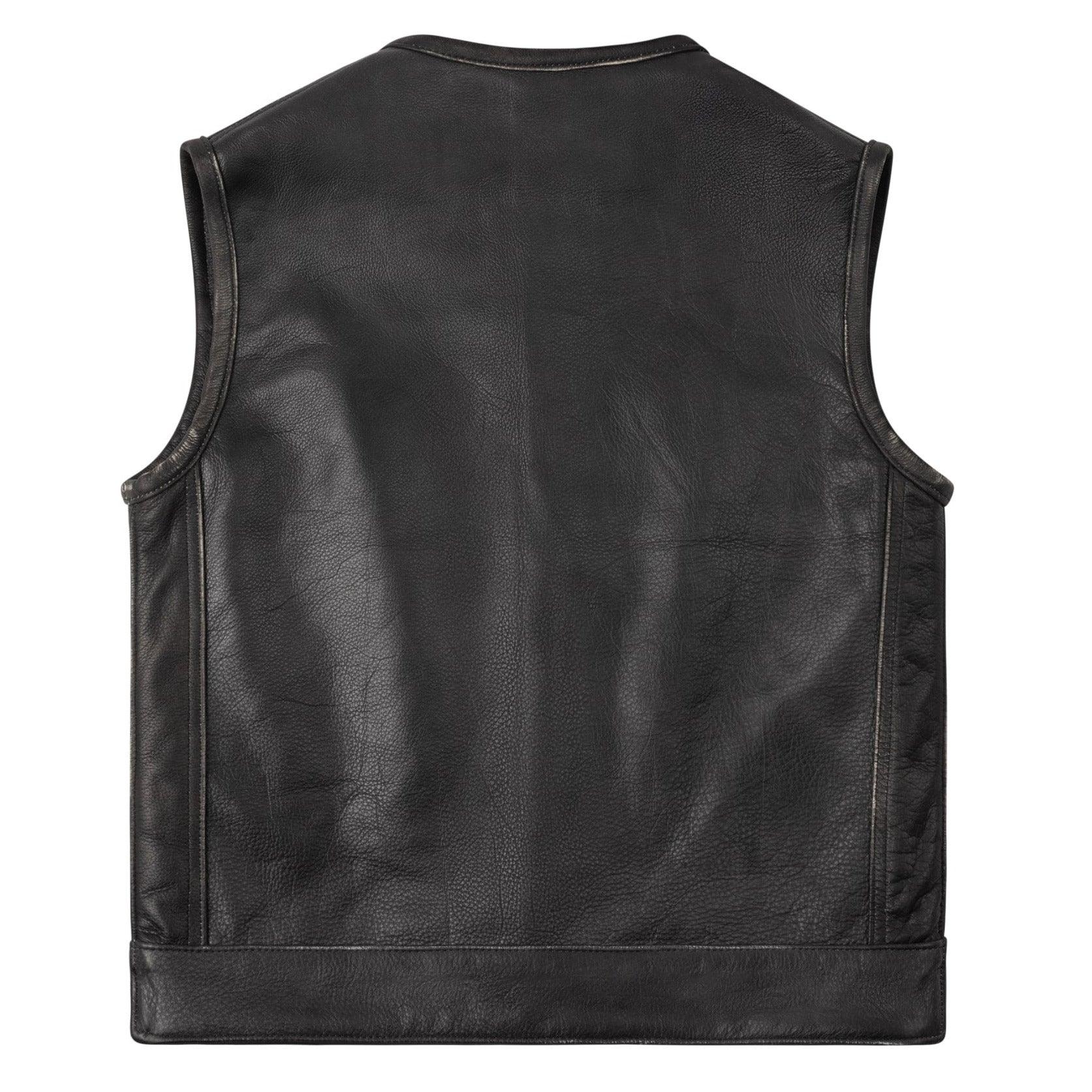 Leather hot U.S.A vest