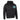 Legendary black motorcycle hoodie with blue USA shield logo on chest and kangaroo pocket