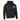 Legendary black motorcycle hoodie with cyan USA Legendary shield chest logo, unisex fit