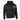 Legendary black motorcycle hoodie with pink USA shield logo on front, classic fit