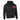 Legendary black motorcycle hoodie with pink USA shield logo on front, classic fit