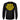 Back view of black long sleeve shirt with large yellow Legendary USA shield logo, made in USA