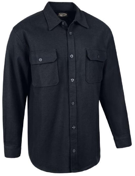 Legendary ‘OG’ Extra Heavyweight Solid Flannel Riding Shirt Black