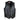 Legendary Peacekeeper men's vintage leather motorcycle vest front view with snap button closure and gun pockets, made in USA