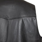 Legendary Peacemaker Mens Leather Motorcycle Vest with Gun Pockets & Buffalo Nickel Snaps - Legendary USA