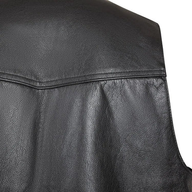 Legendary Peacemaker Mens Leather Motorcycle Vest with Gun Pockets & Buffalo Nickel Snaps - Legendary USA