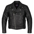 Legendary Black Hills Men's Leather Motorcycle Jacket
