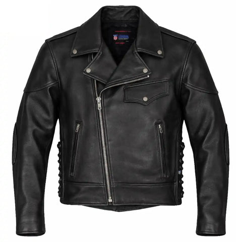 Legendary Black Hills Mens Leather Motorcycle Jacket| Legendary USA
