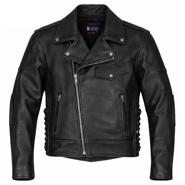 Legendary Black Hills Mens Leather Motorcycle Jacket| Legendary USA