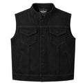 Legendary Revolution Men's Black Denim Motorcycle Vest
