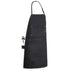 Legendary Work Horse heavy denim apron in black with adjustable neck strap and utility pockets, made in USA